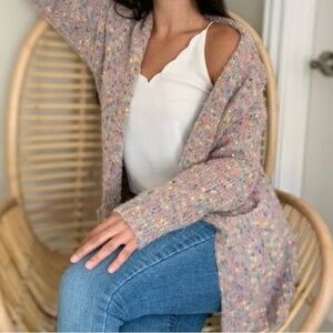 Vintage Sienna Sky Oversized Confetti Knit Cardigan
